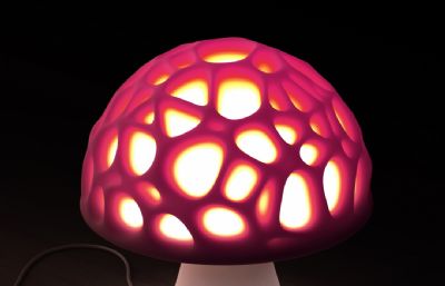 蘑菇灯,家装创意艺术灯具stl模型