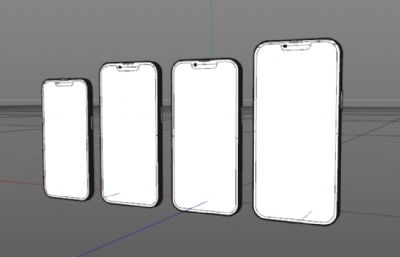 iPhone 13全部款手机模型(ks+stp素模源文件),keyshot10渲染