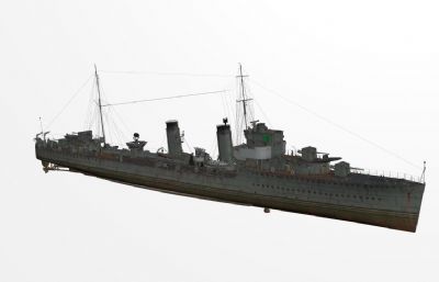 大不列颠：Acasta阿卡司塔号驱逐舰3D模型