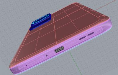 红米K50手机3D模型+keyshot渲染(ksp+3dm素模源文件)