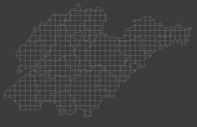山东省地图模型