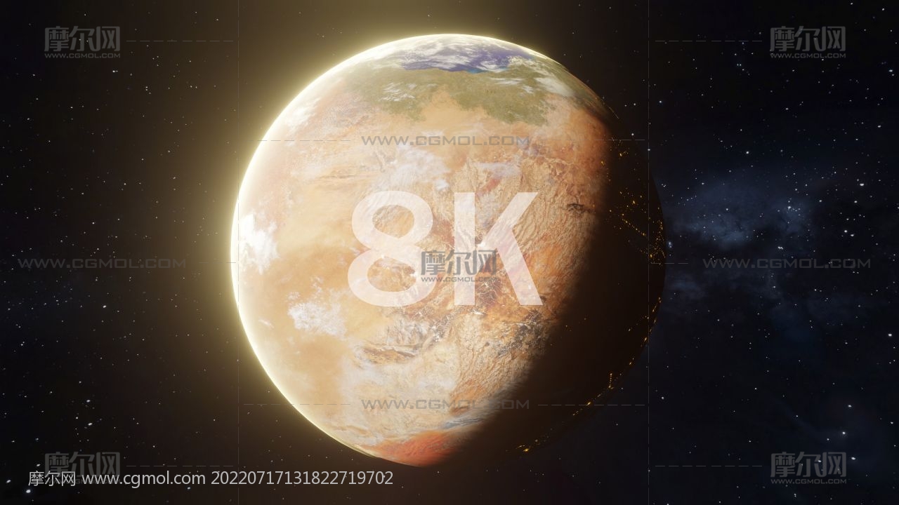 荒漠化星球,沙漠星球【8K】(网盘下载)