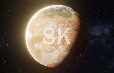 荒漠化星球,沙漠星球【8K】(网盘下载)