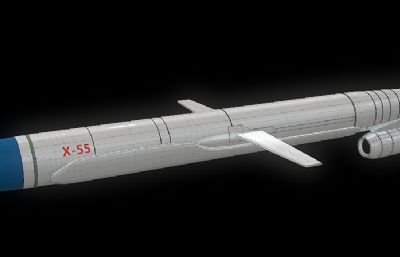 X-55 空射巡航导弹(俄),OBJ格式模型