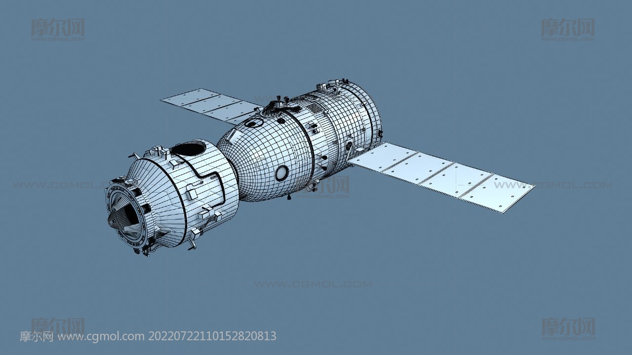 神舟载人飞船(带太阳板展开动画+推进剂动画)和运载火箭