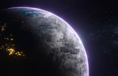 紫色类人族行星,星体【4K】
