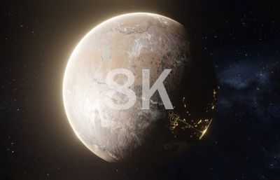 科幻荒凉沙漠星球【8K】(网盘下载)