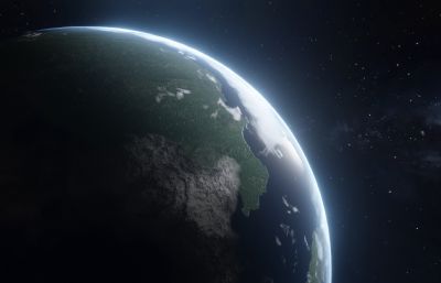 类地球行星,系外行星blender模型(网盘下载)