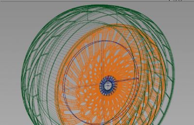 参数化异形曲面轮毂模型,IGS格式