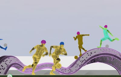 足球公园雕塑设计方案