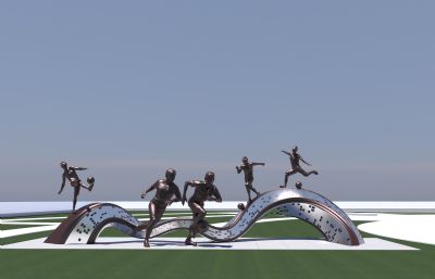 足球公园雕塑设计方案