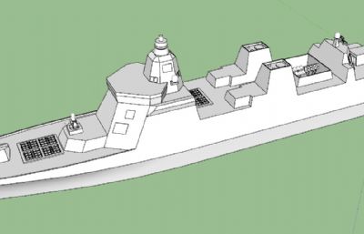 土耳其tf-2000驱逐舰(精模)