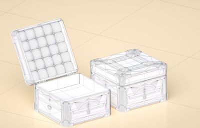 珠宝盒,箱子,盒子C4D模型