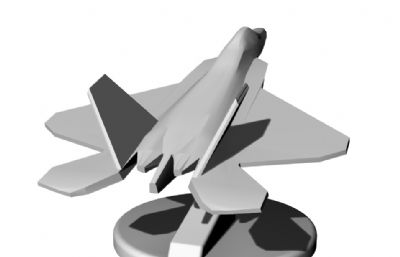 F22猛禽战斗机stl模型