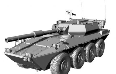 水陆两栖装甲车STL模型,可打印