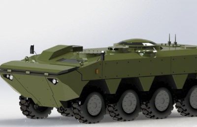 水陆两栖装甲车(需组装),STL格式