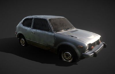 游戏用老旧汽车模型,FBX格式