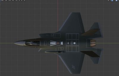 低面F-35闪电II战斗机