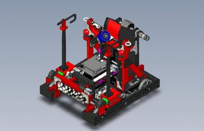 机器人大赛参赛机器小车Solidwork数模图纸,有step格式(网盘下载)