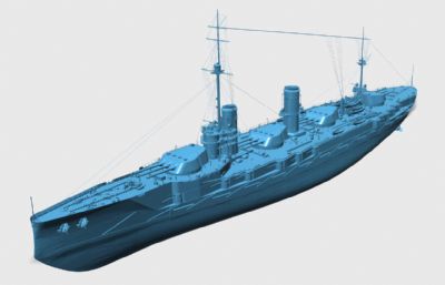战列舰沙皇尼古拉一世号,玛丽王号,拜仁号,玛丽娅皇后号组合stl格式模型