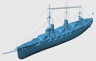 战列舰沙皇尼古拉一世号,玛丽王号,拜仁号,玛丽娅皇后号组合stl格式模型