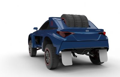 拉力赛车,巴博斯,世界最快SUV汽车STEP格式模型
