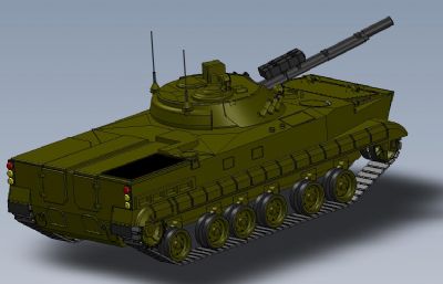 BMP-3步兵战车,STEP格式模型
