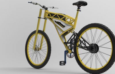 乌克兰电驴,电动自行车3D图纸,STP格式