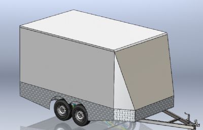 小拖车STEP格式图纸模型