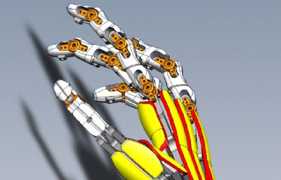 假肢机械手掌,人体医学Solidworks设计