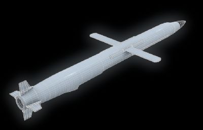 鹰击-18反舰导弹3D模型,OBJ格式