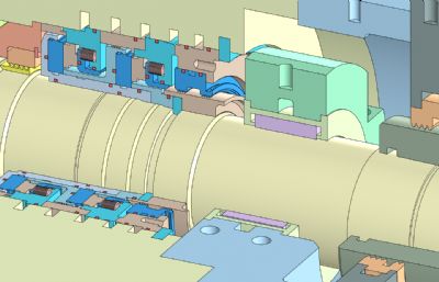 离心式气体压缩机STP格式3D图纸