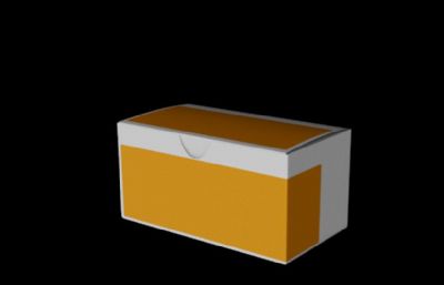 盒子箱子C4D模型,已展UV,带PSD贴图
