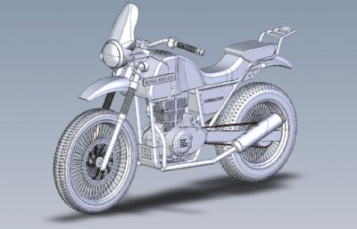 2022款皇家恩菲尔德喜马拉雅摩托车igs格式数模图纸