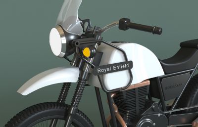 2022款皇家恩菲尔德喜马拉雅摩托车igs格式数模图纸