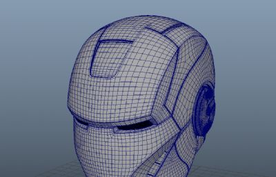 ironman钢铁侠头盔,机器人maya模型