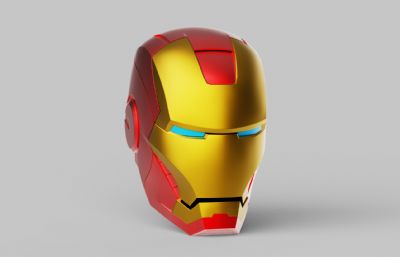 ironman钢铁侠头盔,机器人maya模型