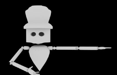 萝卜机器人maya模型