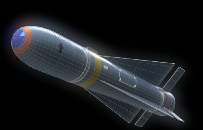 AGM-65 Maverick“小牛”空对地导弹(美)3D模型,OBJ格式