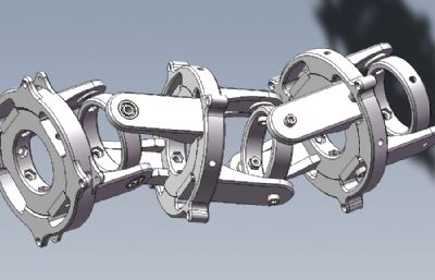 模块化机械臂连接骨架Solidworks数模