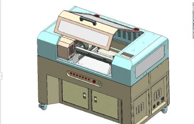 全自动UV平板打印机Solidworks图纸