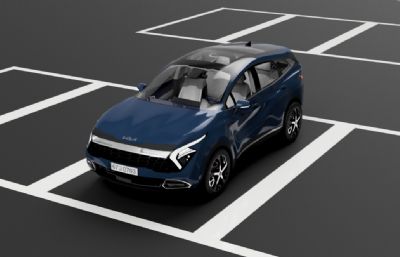 2022进口款起亚KIA Sportage Hybrid混合动力轿车STEP格式数模