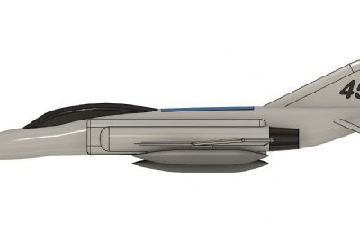 美国F-4战斗机简易模型3D图纸