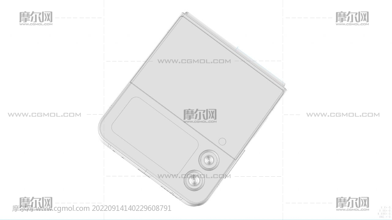 SAMSUNG GALAXY Z FLIP 4三星折叠屏手机stp格式3D模型