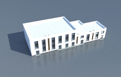 食堂,附属用房,民房改办公楼3D模型