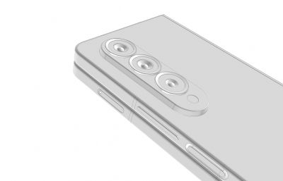 SAMSUNG GALAXY Z FOLD 4三星折叠屏手机stp格式3D模型