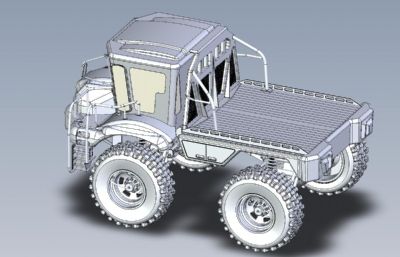 超级卡车,挂车3D数模图纸(网盘下载）