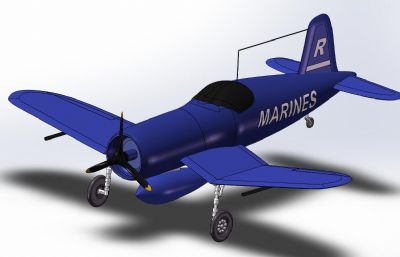 F4U海盗式战斗机3D数模