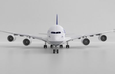 汉莎航空民航客机3D模型