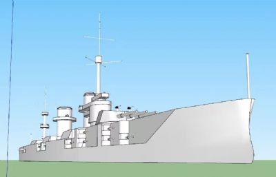 伊兹梅尔级战列巡洋舰OBJ模型